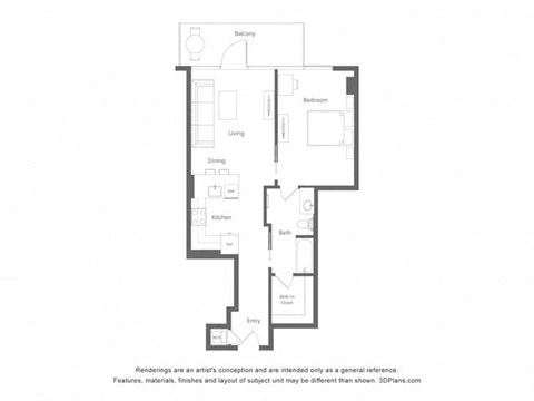 the floor plan of the apartment